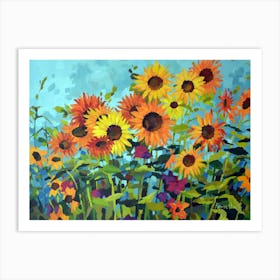 Sunflower Filed1 Art Print