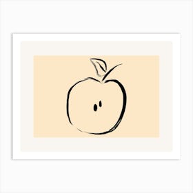 Bohemian Apple Drawing Art Print