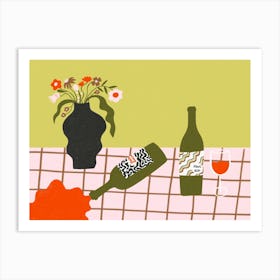 Wine Time Art Print