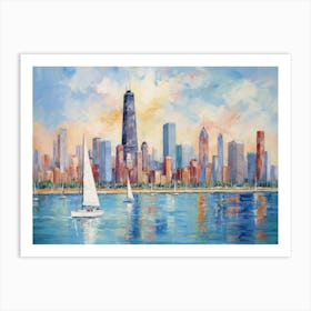 Chicago Skyline 6 Art Print