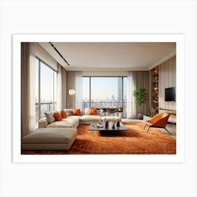 Modern Living Room 11 Art Print