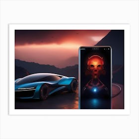 Futuristic Car Art Print