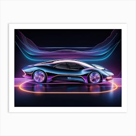 Futuristic Car 21 Art Print