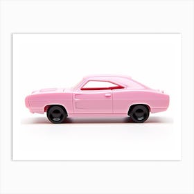 Toy Car 69 Dodge Charger Daytona Pink Art Print