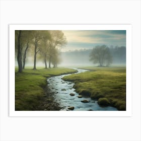 Misty Morning Art Print