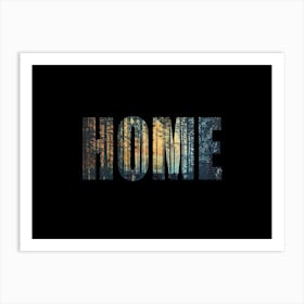 Home Poster Forest Photo Collage 1 Art Print