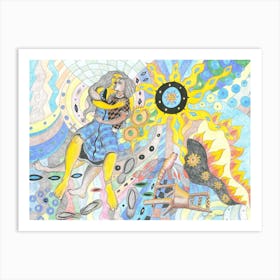 Hot love Art Print