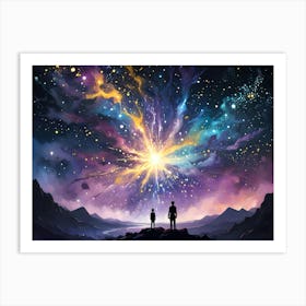 Explosion of Space Art Print