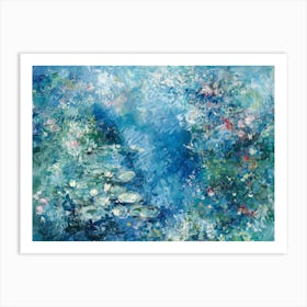 Water Lily Garden Art Print