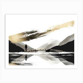 Bridge Over The Water Art Print