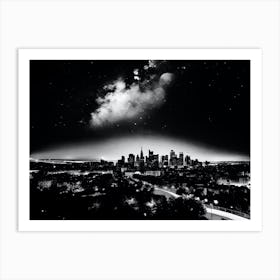 Cityscape At Night 19 Art Print