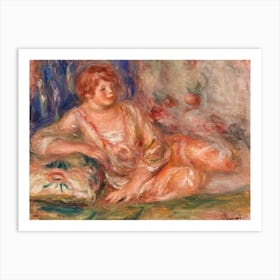 Andrée In Pink, Reclining (1918), Pierre Auguste Renoir Art Print