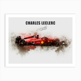 Charles Leclerc Ferrari Art Print