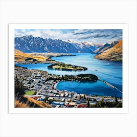 Queenstown art Art Print