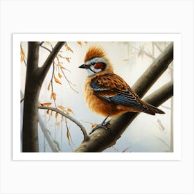 Bird On A Branch Art Print