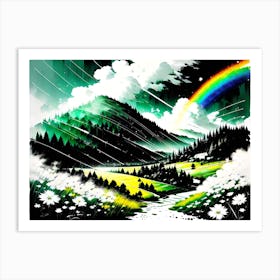 Rainbow Painting Art Print