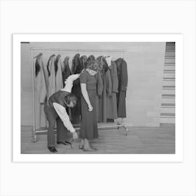 Untitled Photo, Possibly Related To Measuring Girl For A Coat In Cooperative Garment Factory At Jersey Homesteads, 1 Art Print
