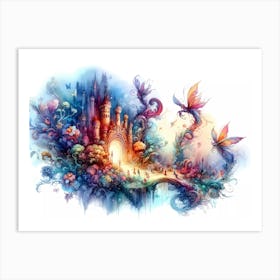 Fairytale Castle 2 Art Print