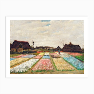 Flower Beds In Holland, Vincent Van Gogh Art Print