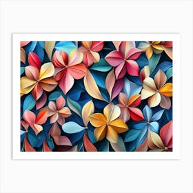 Abstract Flowers 6 Art Print