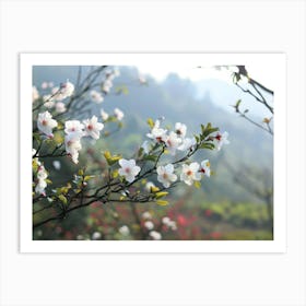 Blossoming Cherry Tree Art Print