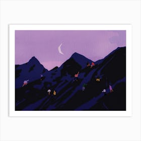 Purple Hills Art Print