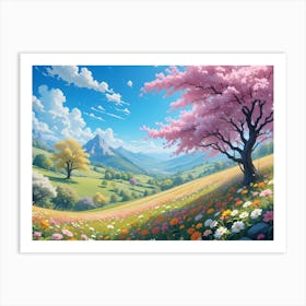 Cherry Blossoms 10 Art Print