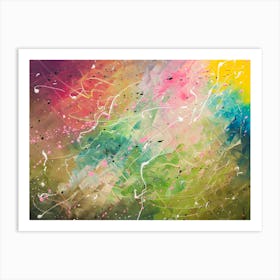 Autumn colors fantasy 7 Abstract Art Painting Art Print