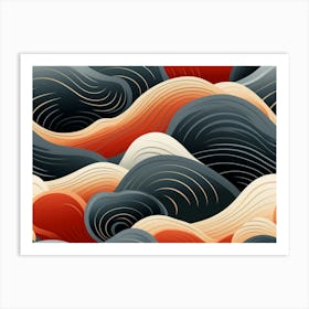 Abstract Waves 1 Art Print