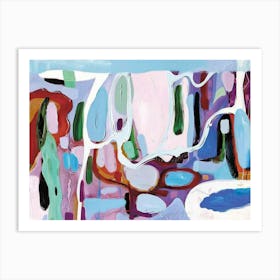 Abstract Painting Mallorca 1 Art Print