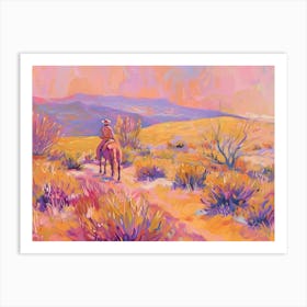 Cowboy Painting Colorado Art Print