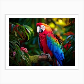 Tropical Parrot 2 - AfriDesigns Art Print