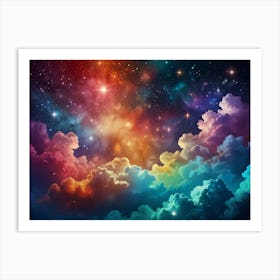 Colorful Clouds In The Sky 3 Art Print