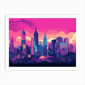 Kuala Lumpur Skyline Art Print