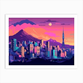 Cape Town Skyline Art Print