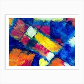 Acrylic Extruded Painting 647 Art Print