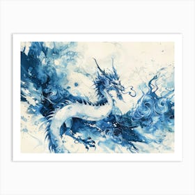 Blue Dragon 2 Art Print