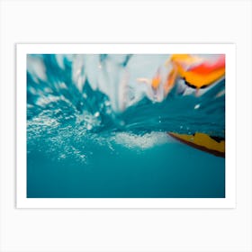 Underwater View Of A Moving Inflatable Ring That Floating In The Water 1 Art Print