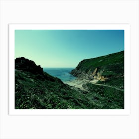 Cliffs Of Cornwall Landscape Ocean Art Print