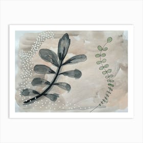 Ferns And Leaves 1 Art Print