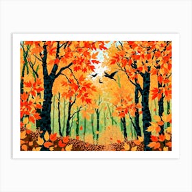 Autumn Forest 1 Art Print