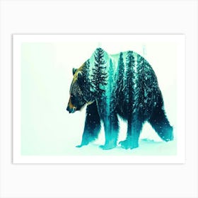 The Bear - Grizzly Bear Tracks Art Print