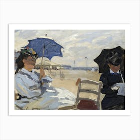 The Beach At Trouville (1870), Claude Monet Art Print