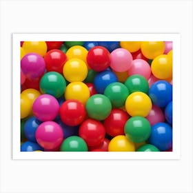 Colorful Plastic Balls In A Ball Pit 1 Art Print