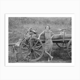 Untitled Photo, Possibly Related To Farm Girl Leaning On Wagon, Near Morganza, Louisiana By Russell Lee Art Print
