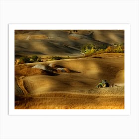 Preparation For Sowing Volterra Pi Toscana Italy Art Print