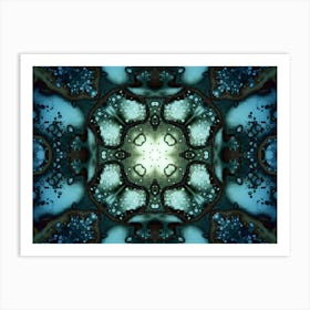 Abstraction Blue Galaxy 1 Art Print