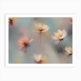 Abstract Flowers 3 Art Print