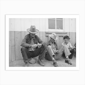 Farmers Whittling, Pie Town, New Mexico By Russell Lee Art Print