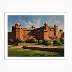 Red Fort Art Print